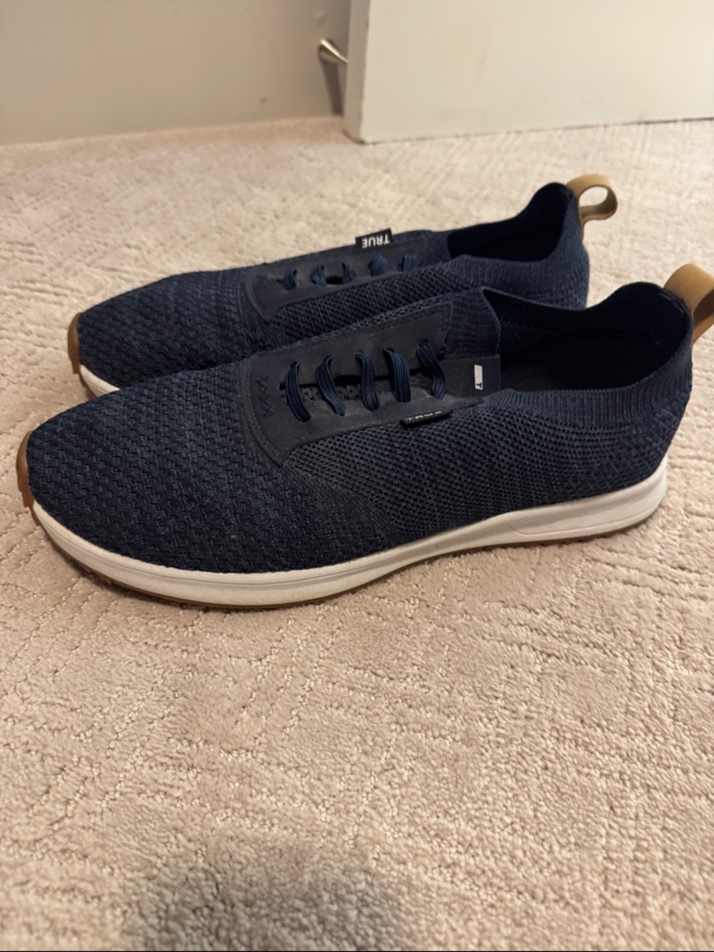 Men's Knit Slip-On Sneakers - Navy